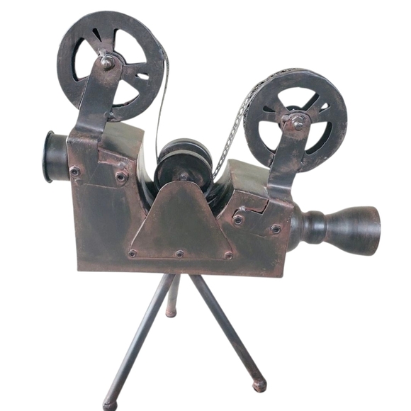 Movie Projector Camera Decor Metal Sculpture. - Picture 4 of 11